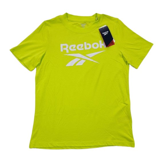 Reebok Other - Reebok T-Shirts Womans Training Ri Big Logo Tee GS1614 (Sz M) Acid Yellow